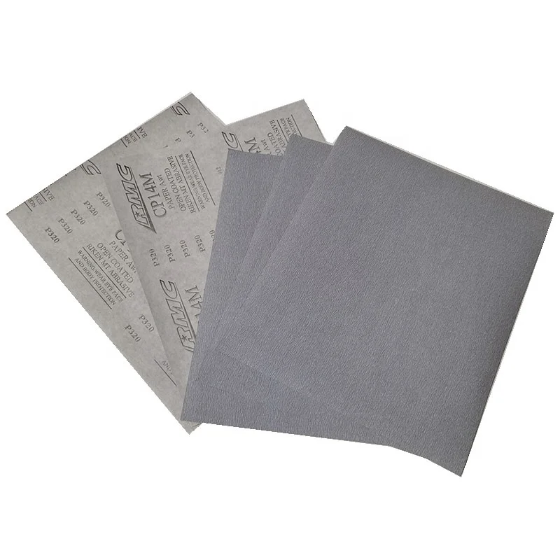 RMC aluminum oxide white roll 180 mesh 800 mesh sandpaper white sandpaper for rail wood floor sander