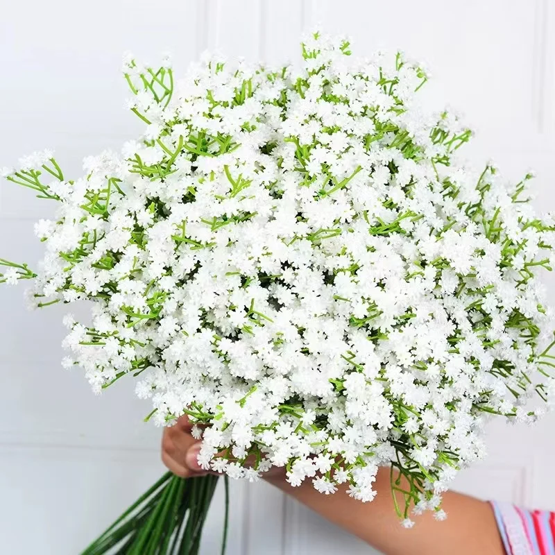 Manufacturer High Quality Colorful Gypsophila Bouquet White Artificial Tree Artificial Flower For Home Party Weeding Decor