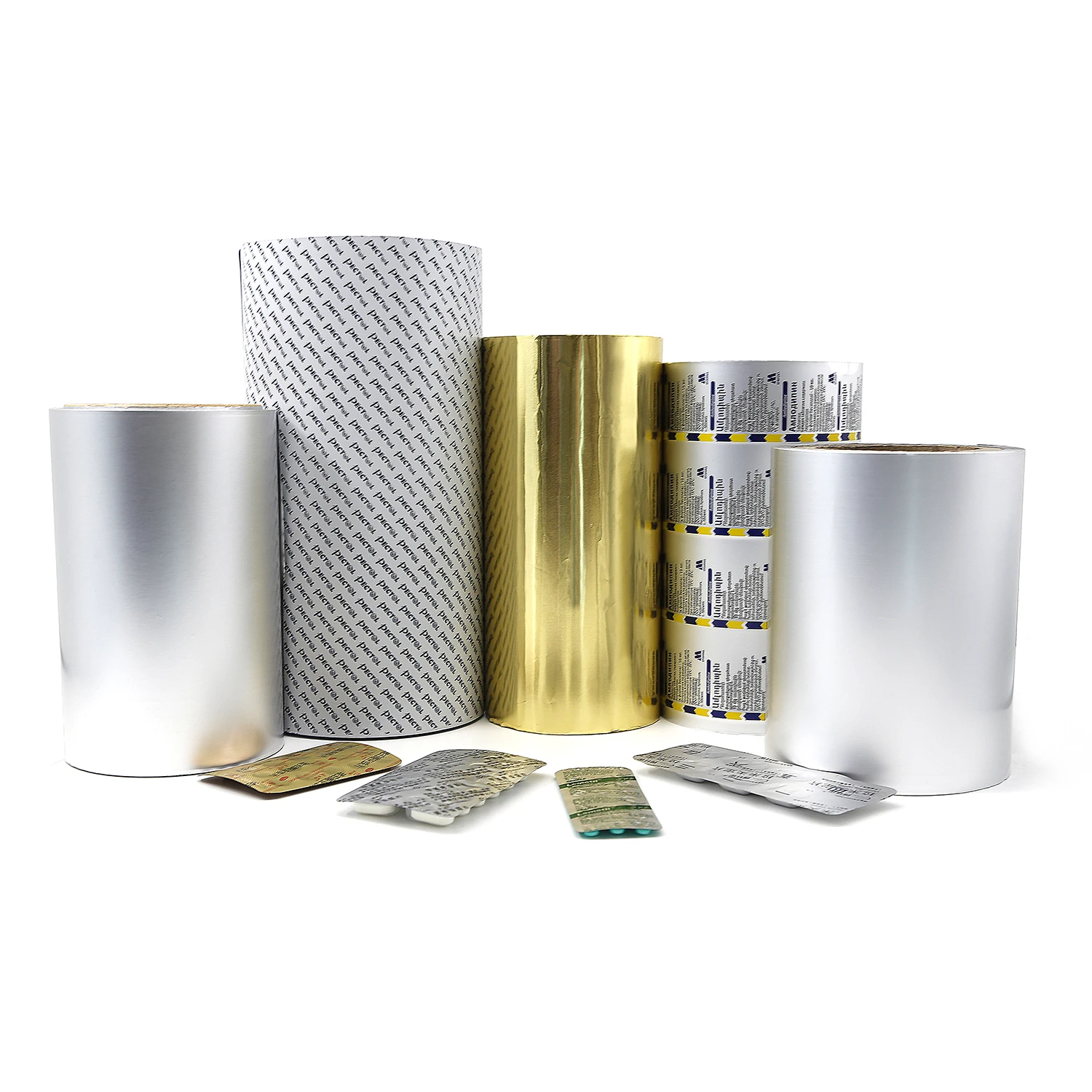 JEREL pharmaceutical packing PTP aluminum foil for heat sealing with PVC PVDC alu alu foil