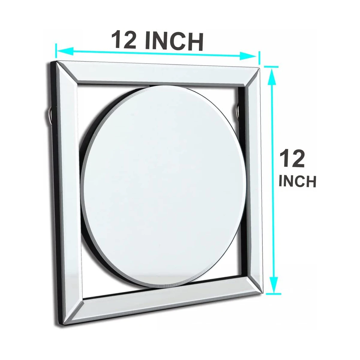 TikTok Hot Sale Square Mirror Wall-Mounted Accent Art Mirror Elegant Bevel in Exquisite Craft Wall Decor Mirror