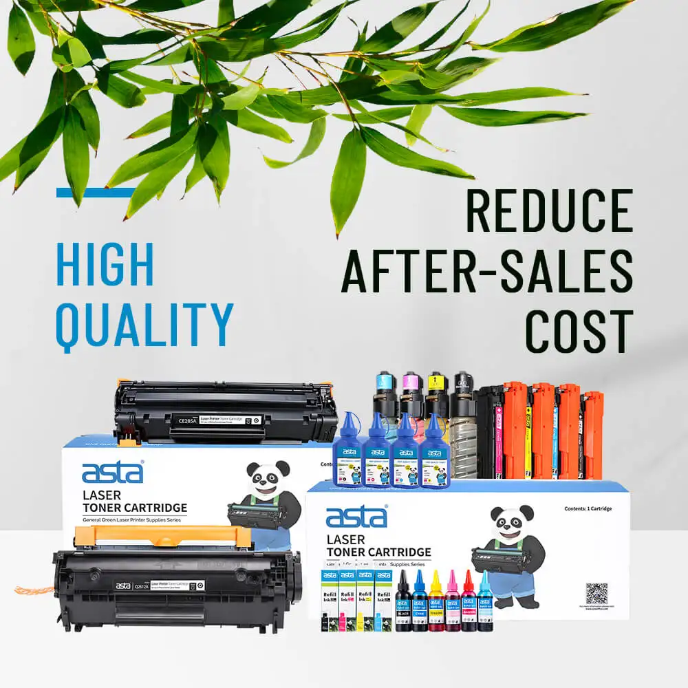 ASTA Toner Cartridge 121A 124A 122A 123A 314A 308A 309A 311A 501A 502A 503A 640A Color Compatible for HP Laser Printer Factory