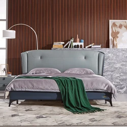 Factory Direct Supply Wholesale Modern Bedroom Furniture 1.8m Customizable European Style King Size Bed