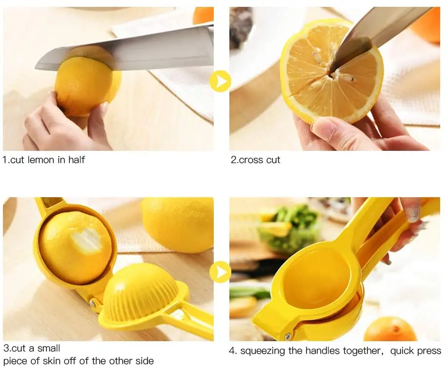 Professional Fruit Manual Juicer Lime Press Metal Citrus Lemon Squeezer