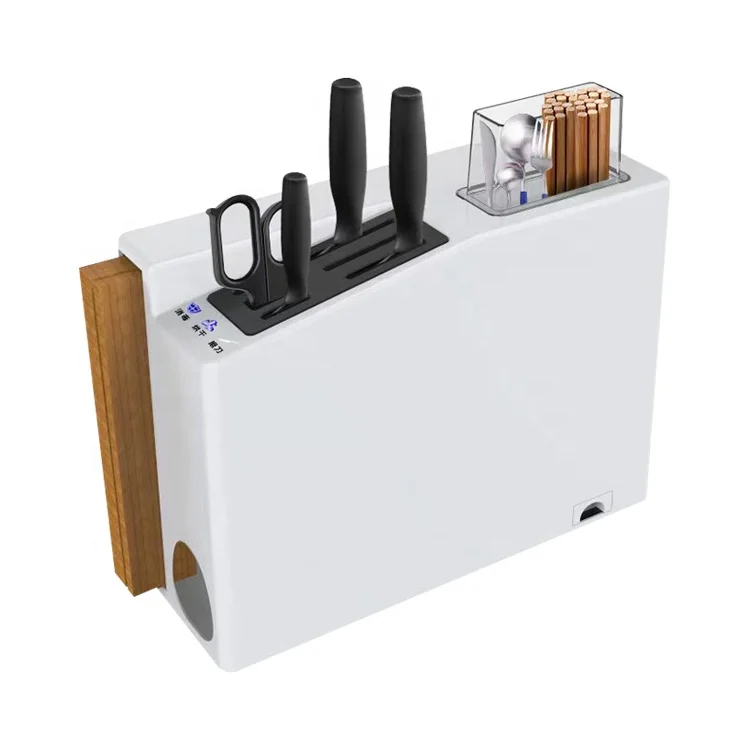 Disinfection Knife Block/ Knife Set and Cutting Board Dryer, Sterilizing Equipment, UV Knife Sterilizer with Sharpener