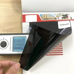 Прозрачная пленка на окно 3 м для автомобиля CS20, черная, Vlt20 %, индивидуальный логотип, печатный бренд, сервис, Солнцезащитный блок, Тонировочная пленка от производителя