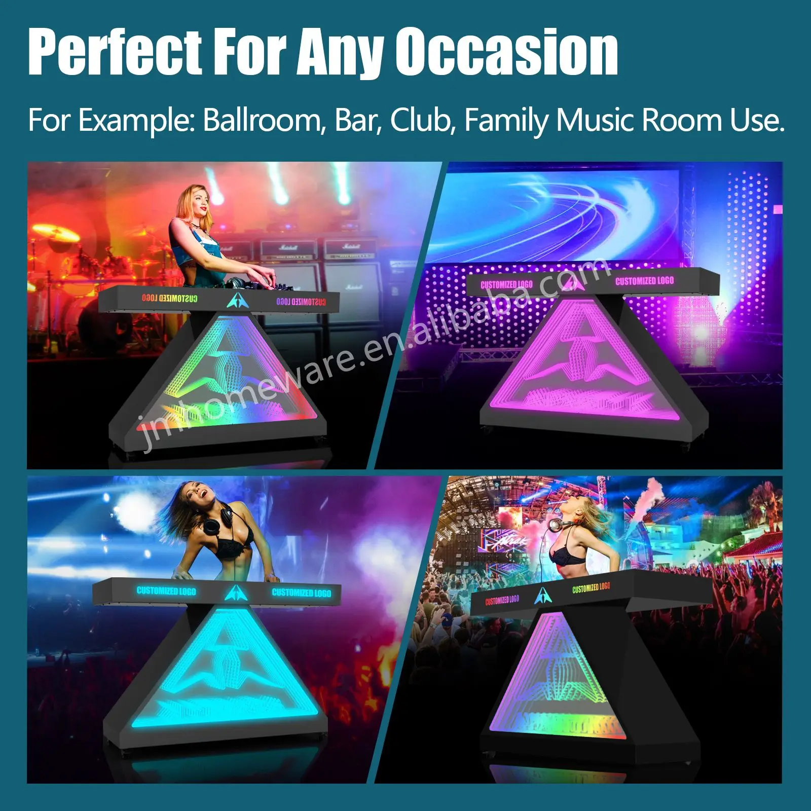 Led Lights Design Portable DJ Z Table Case Truss Table Dj Booth Stage For Nightclub KTV Bar