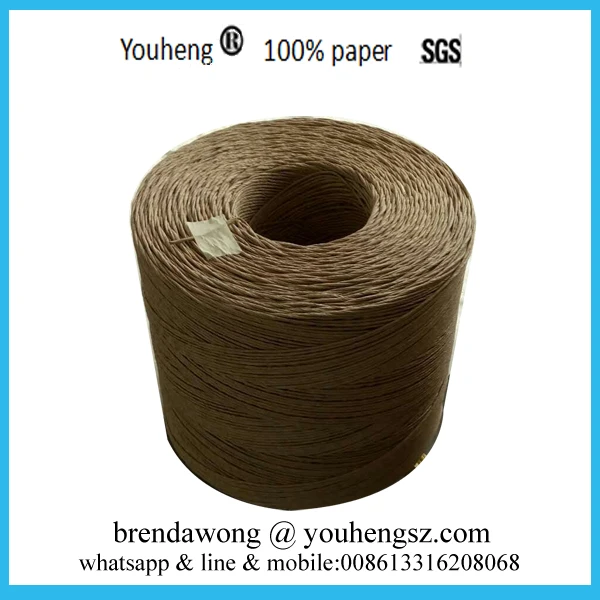 Twisted paper rope for paper bag making