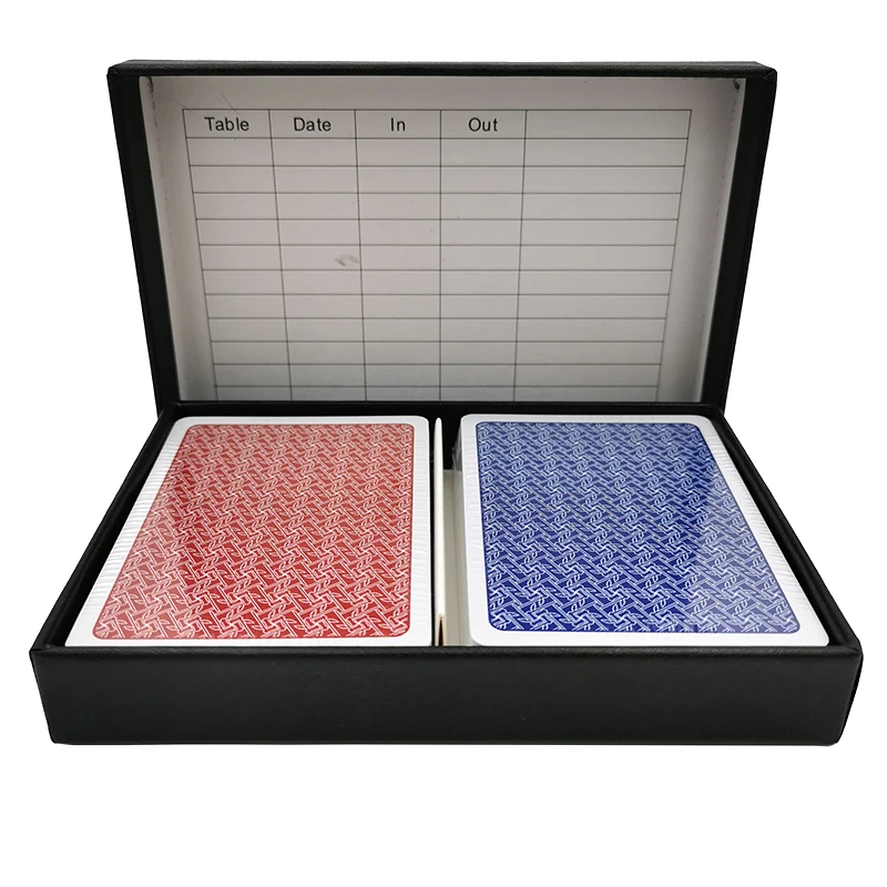 Premium paper PVC stock Personalized Logo Poker Cards Case Custom Printing Black Gold Professional Luxury Playing Cards With Box