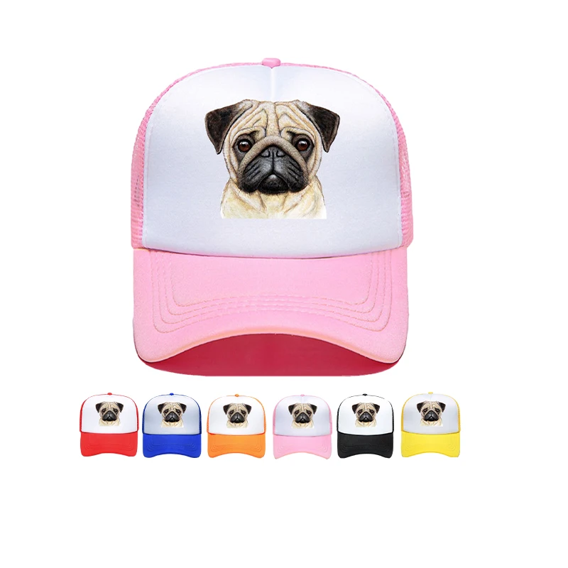 Custom Printed Logo Mesh Factory Price Sports Fashion 5 Panel Cap Men Women Adjustable Trucker Hat Wholesale