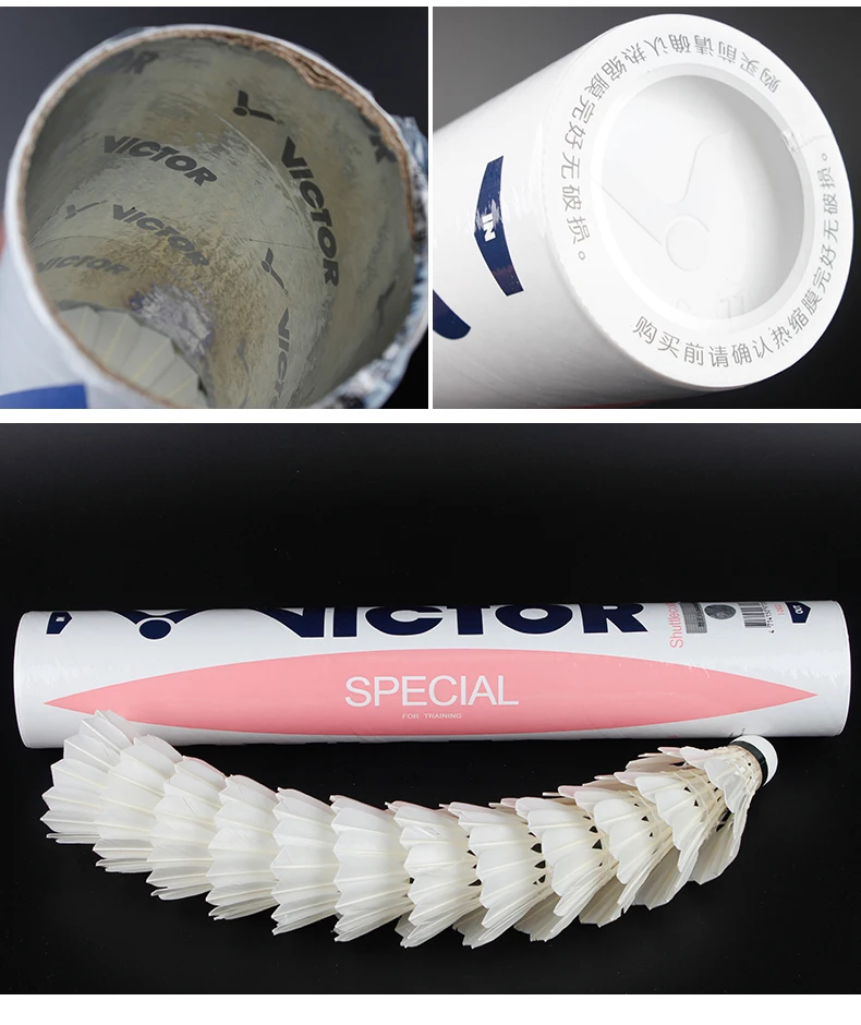 Victor pink SPECIAL Duck Feather Badminton Shuttlecock same as AS02