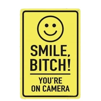 Securun Factory High-Quality  Hot Sales Funny  Security Camera Sign