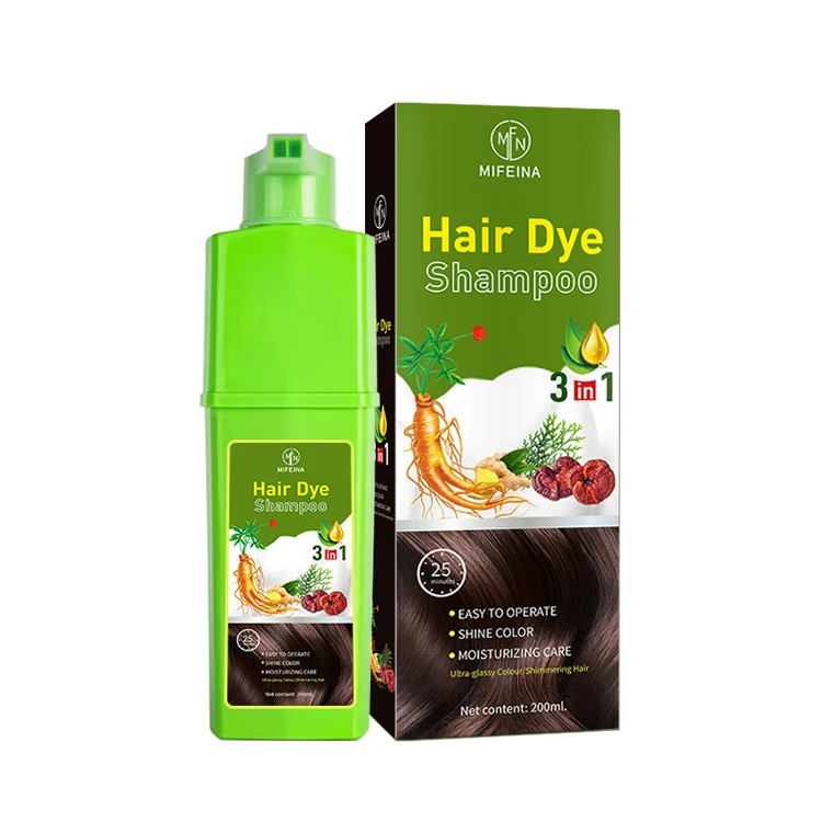 Factory minimum order quantity is low Hair styling products cosmetics herbal hair dye shampoo