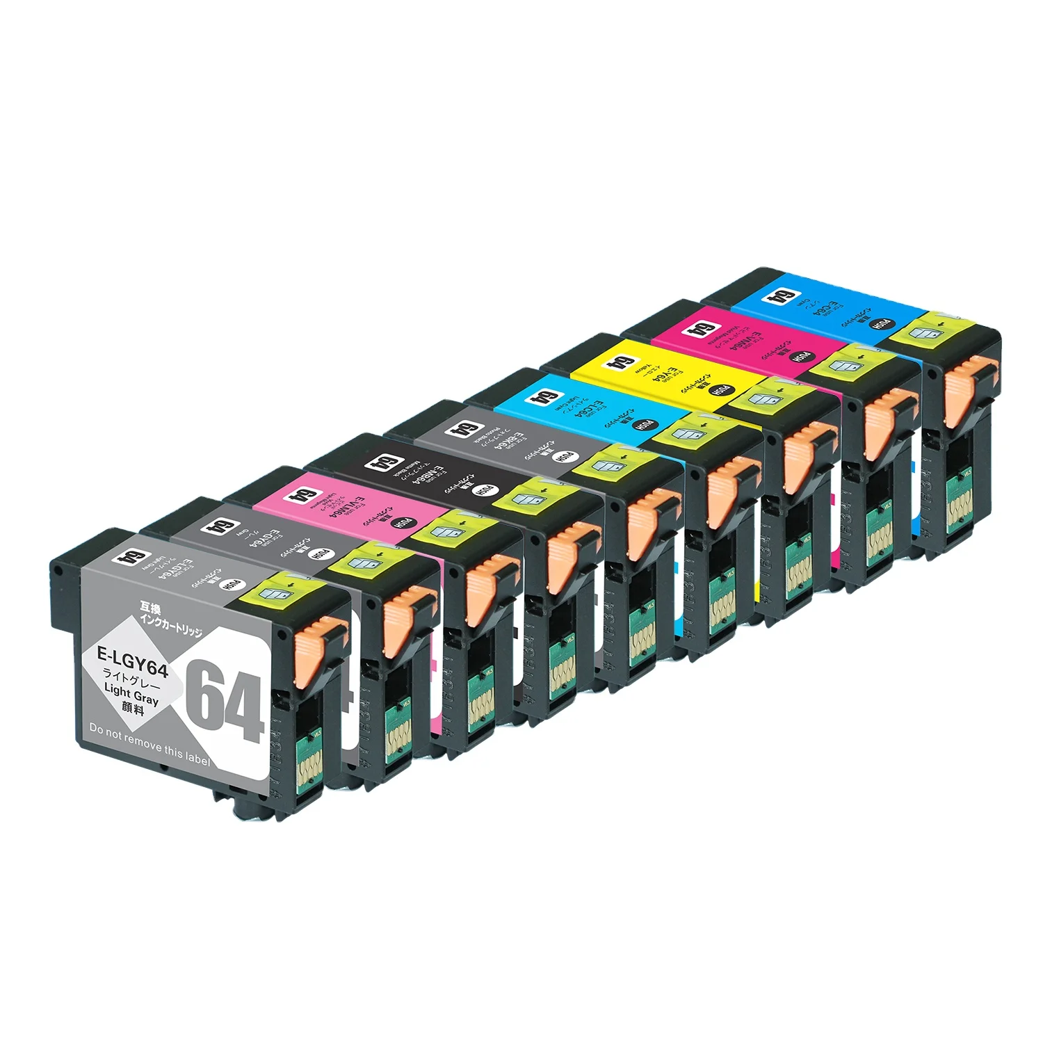 WEL-TRY ICBK64 ICC64 ICVM64 ICVM64 ICLC64 ICVLM64 ICGY64 Премиум совместимый цветной картридж для струйных чернил для Epson PX-5V