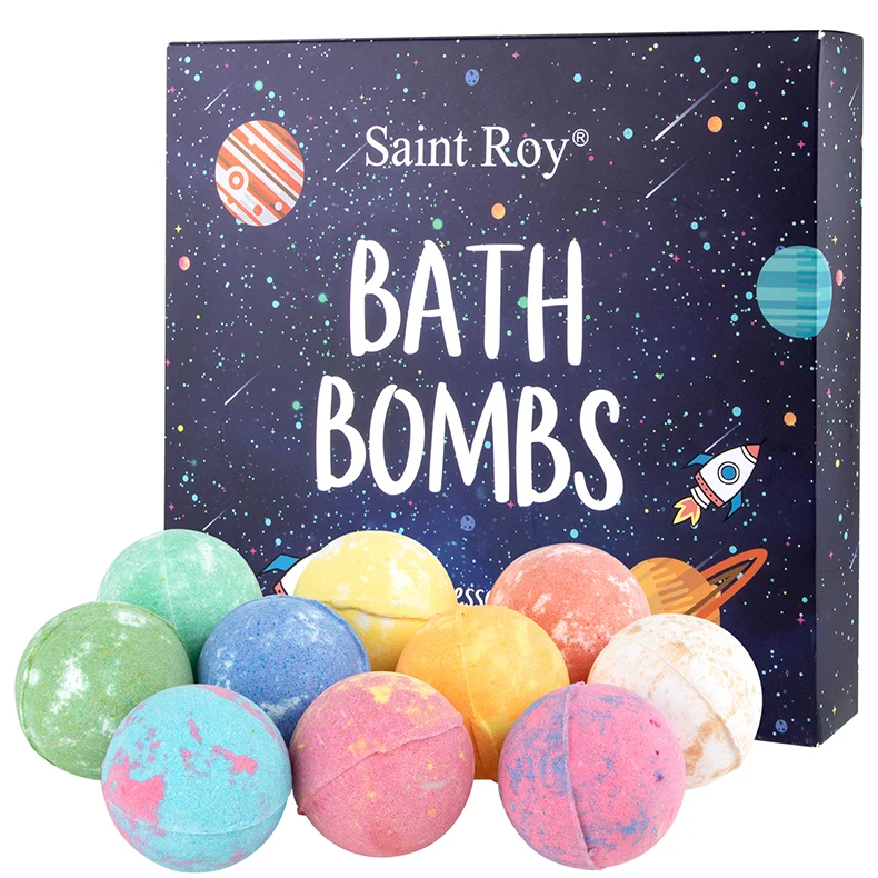 2021 new arrivals christmas private label fizzy bath bomb natural