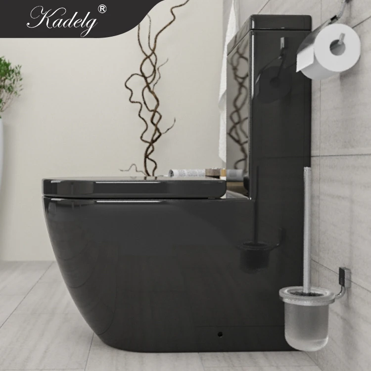 Easy Installation Attractive Bathroom Black Color Toilet Ceramic