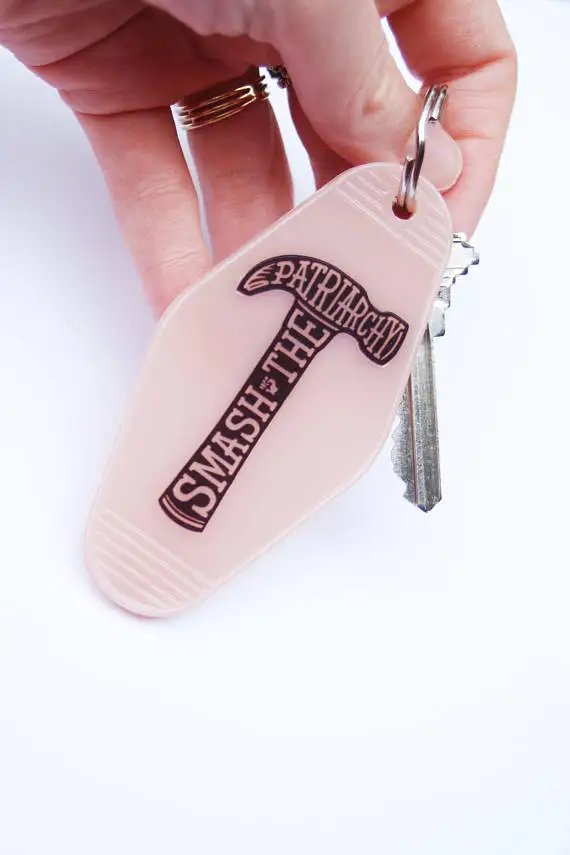 GKT409 custom design personalized plastic acrylic motel key tag