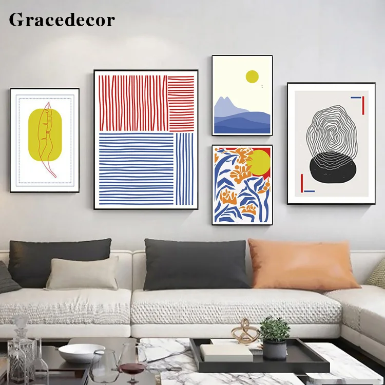 Framed Custom Prints Canvas Wall Calligraphy Art Painting