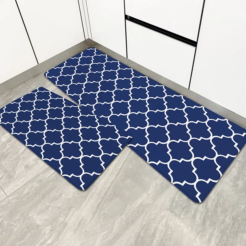 Water Absorb Easy Wash Custom Anti Slip Kitchen Runner Mat Floor Mat Set Non Slip Kitchen Floor Mat for Kitchen