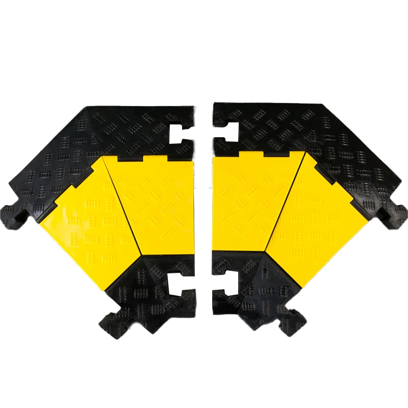 Reflective Wire Ramp Cover Composite Speed Hump 3 Channel Corner Cable Protector