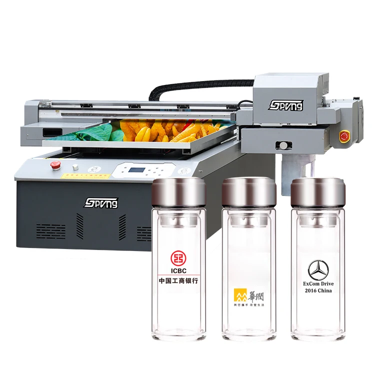 A1 UV flatbed printer XP600/3200 head 6090 UV DTF printer