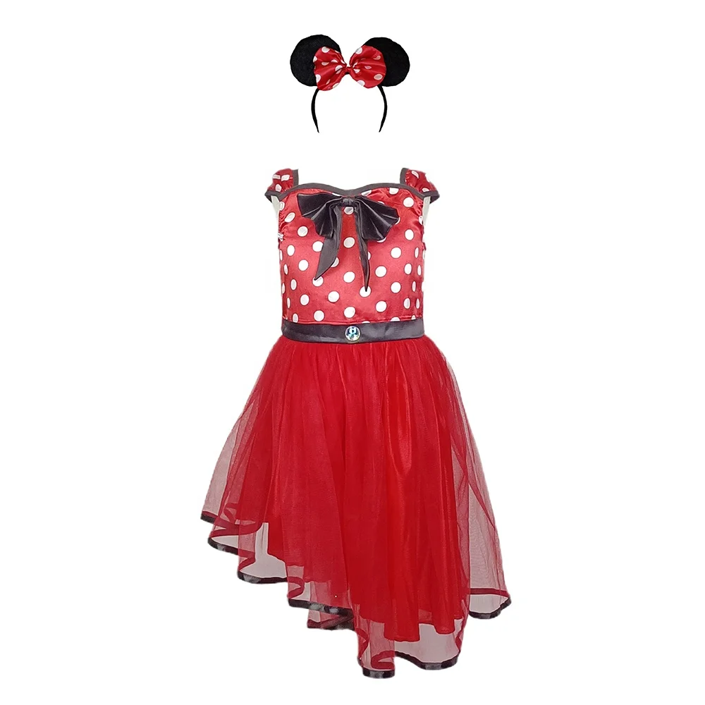 2024 New Mickey Costume Princess Dresses Lovely Girl Mesh Tutu Dress