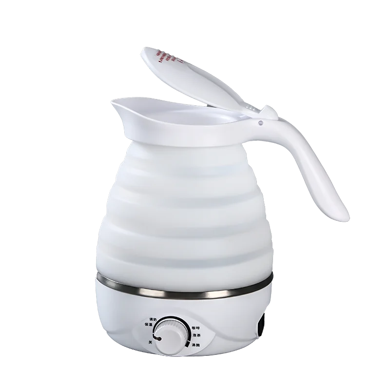 High quality small folding portable silicone kettle electric silicone for travel travelling kettle