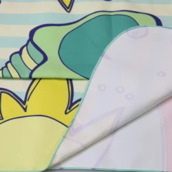 RPET Recycled Plastic Bottle Fiber Custom Design Printed Sand Free Quick Dry Microfiber Swimming Travel Beach Towel