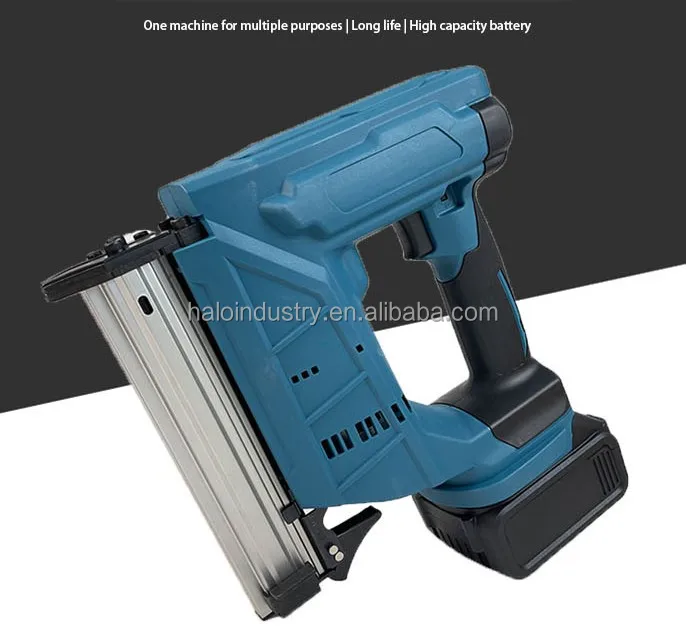 Portable Air Impact Gun Electric Cordless Nailer Lithium Battery Rechargeable  Nail Guns Brad Nail Staple Nail Woodworking Tool