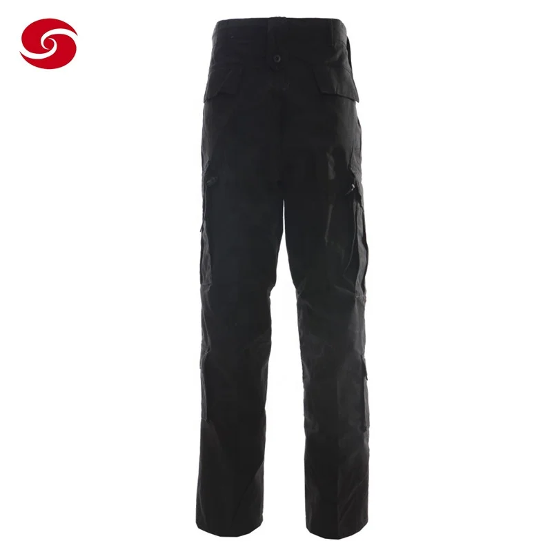security uniform trousers China XinXing Wholesale Durable Cotton Sateen Black Security Uniform Dress