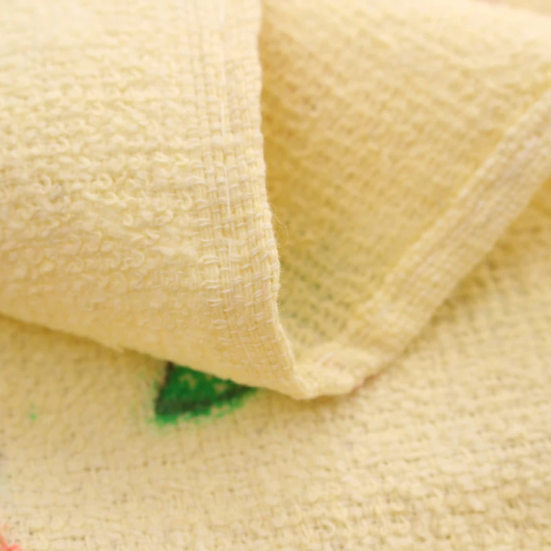 factory Custom High quality polyester cotton fruit pattern kitchen tea towel with tassel