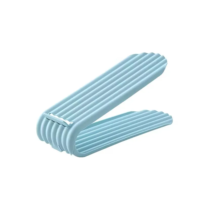 High quality plastic adjustable shoe rack double-layer stackable shoe rac, space saving storage rack bracket easy to disassemble