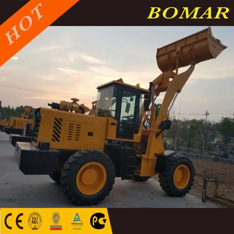 1.8t Mini Articulated Wheel Loader ZL18F with Yunnei Engine Front End Loader With Single Joystick Mechanical Pilot Control