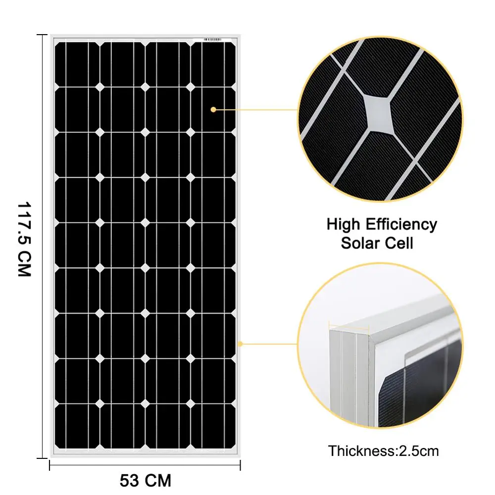 18V flexible solar panel for car, boat , flexible module 100W