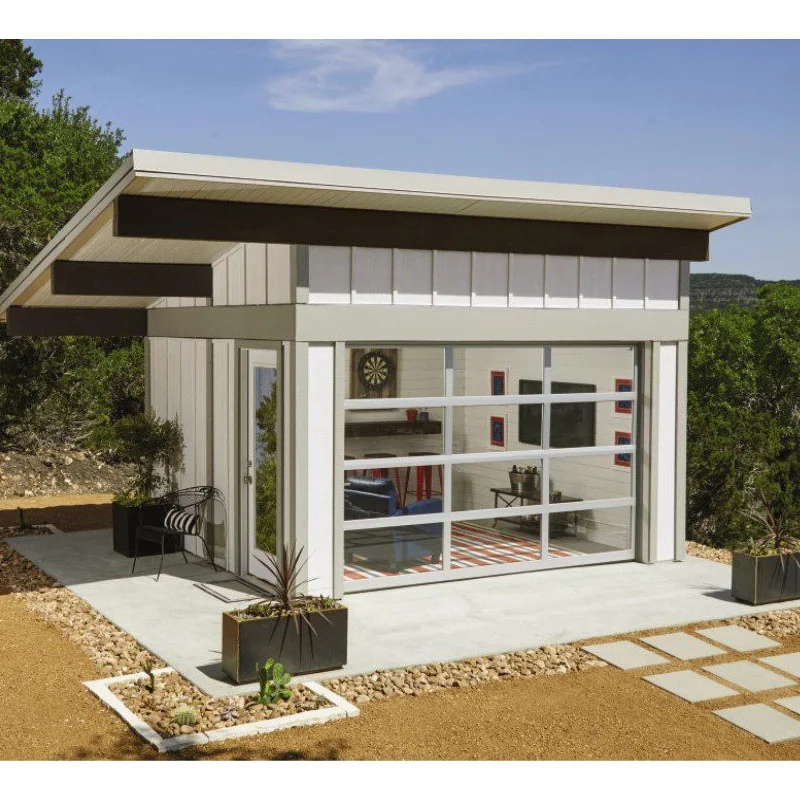 Hihaus новинка 9x7 алюминиевые прозрачные стеклянные гаражные двери из оргстекла цены