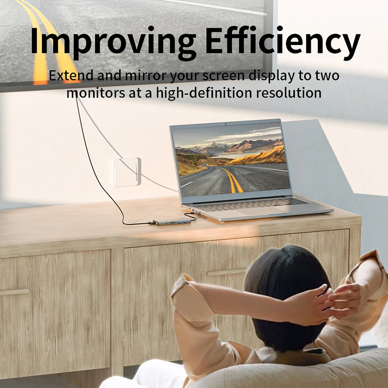 Netac Docking Station Laptop Type C 3.0 USB Hub 11 in 1 Multi-interface adapter extension dock Type C Data Por Charging OEM ssd