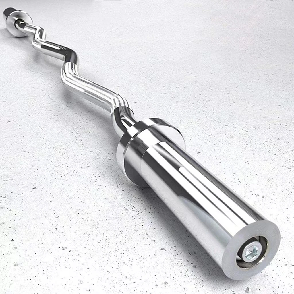 Commercial 47in Curl Barbell Bar Curved Bar For Home Exercise