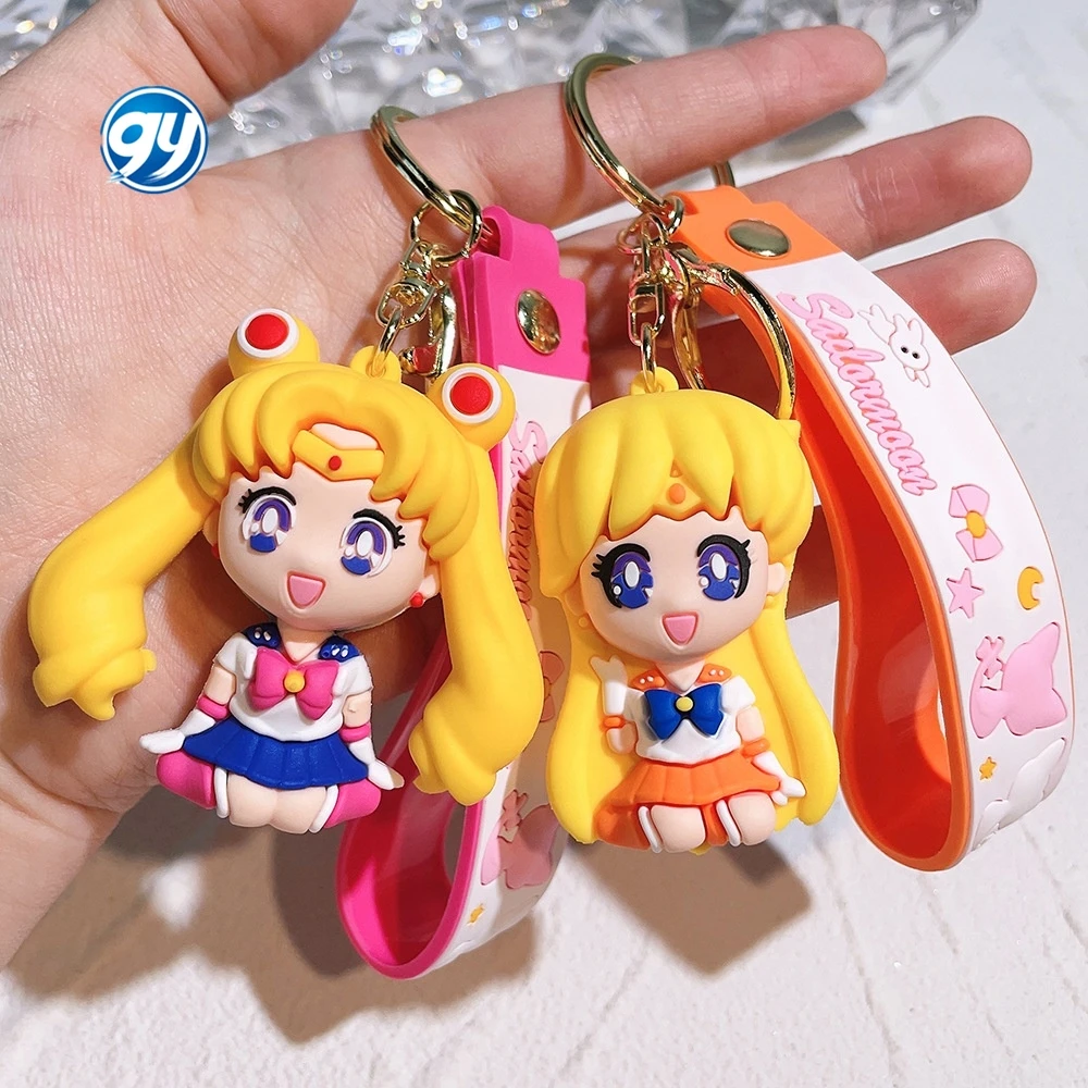 Sailor Cartoon Chain Couple Bag Pendant Moon Hare Doll Car Other Key Chains keychain toys