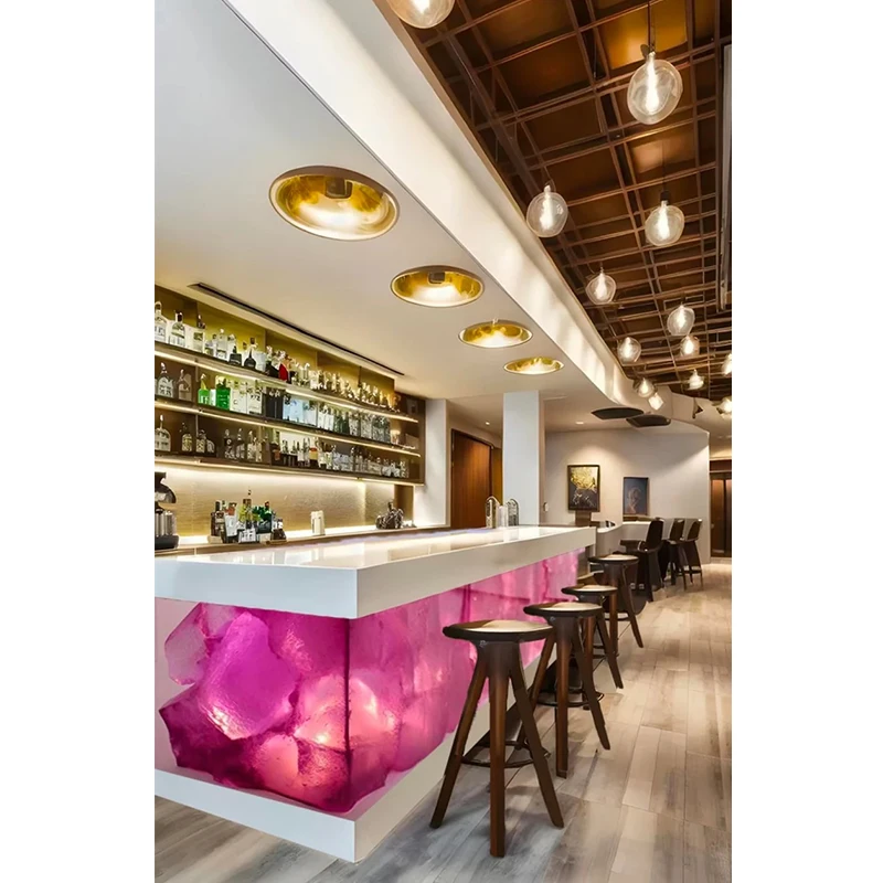 custom made bar counter design for restaurant wood modern restaurante bar bartender workbench