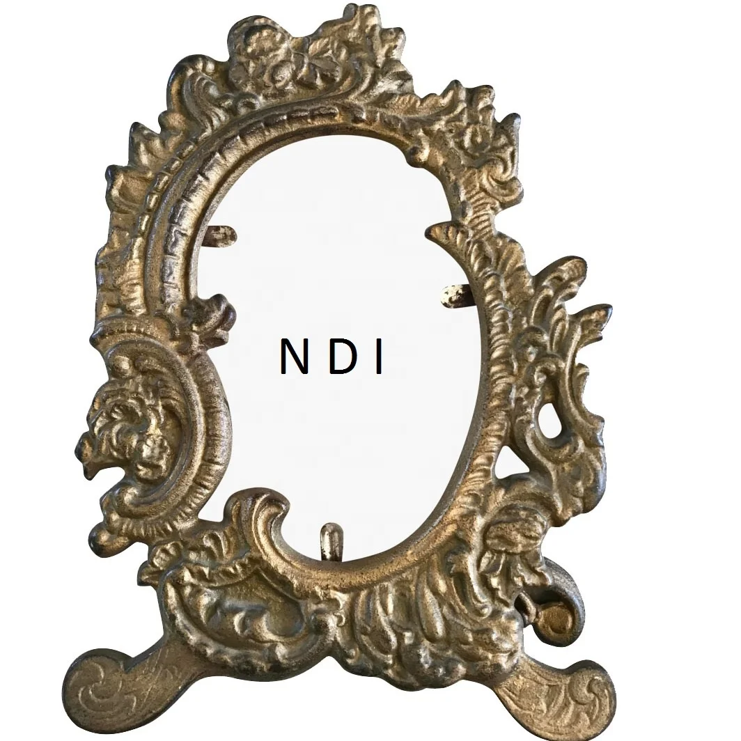 Best Quality Embossed Design Mirror Frame Bathrooms Bedrooms Wall Mounted Antique Finishing Wall Decoration Wall Mirror