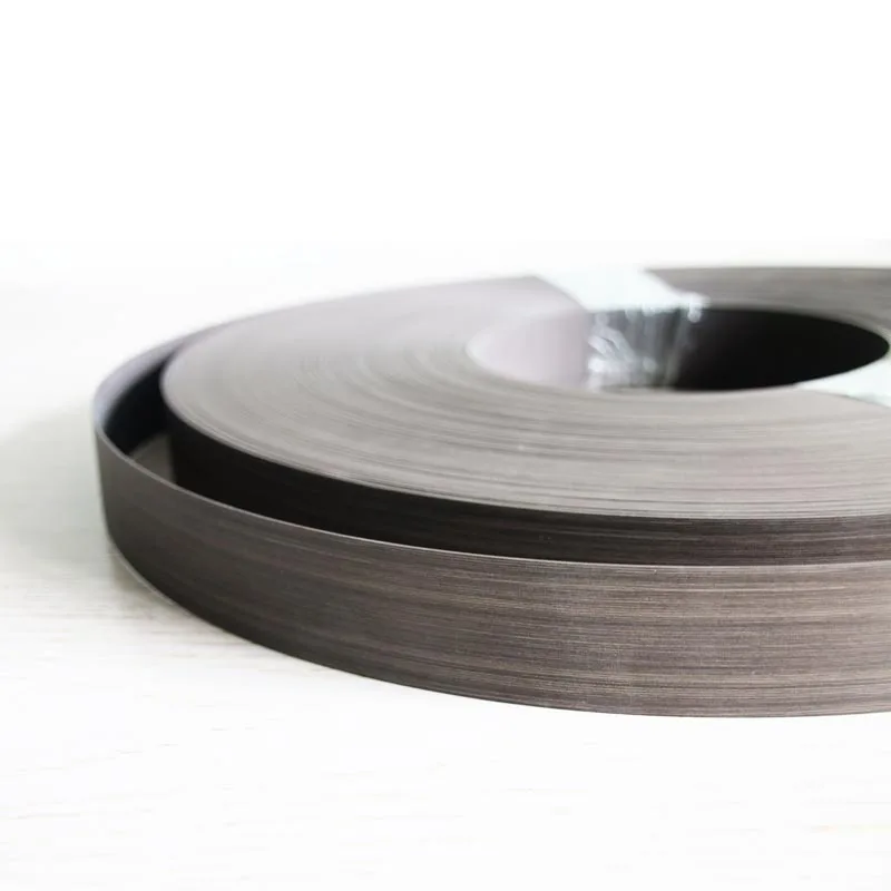 
GO-G5 Dark gray plastic edge banding tape pvc wood grain tape for furniture 