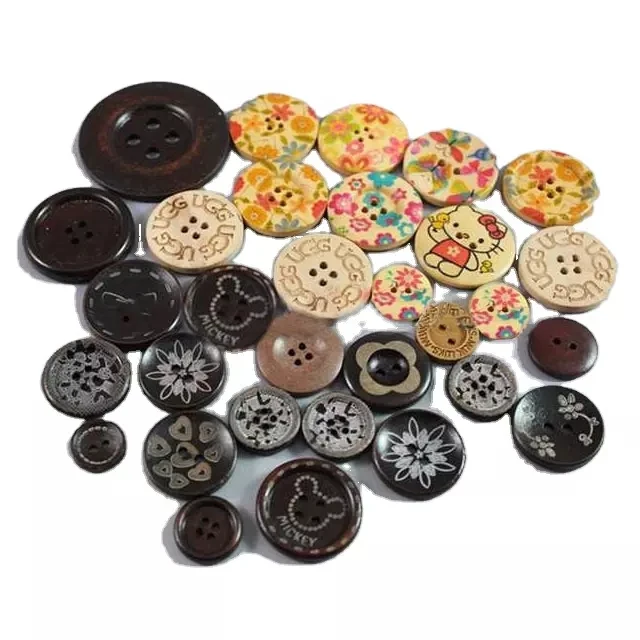 wooden buttons in apparel natural coconut button accessories