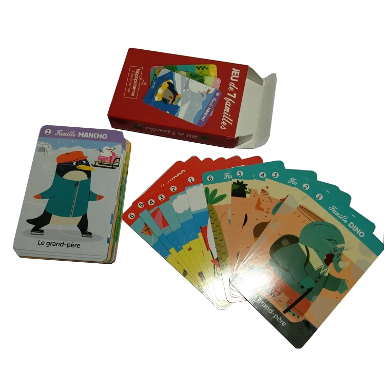 Custom educational flash game cards printing for kids learning with index cards