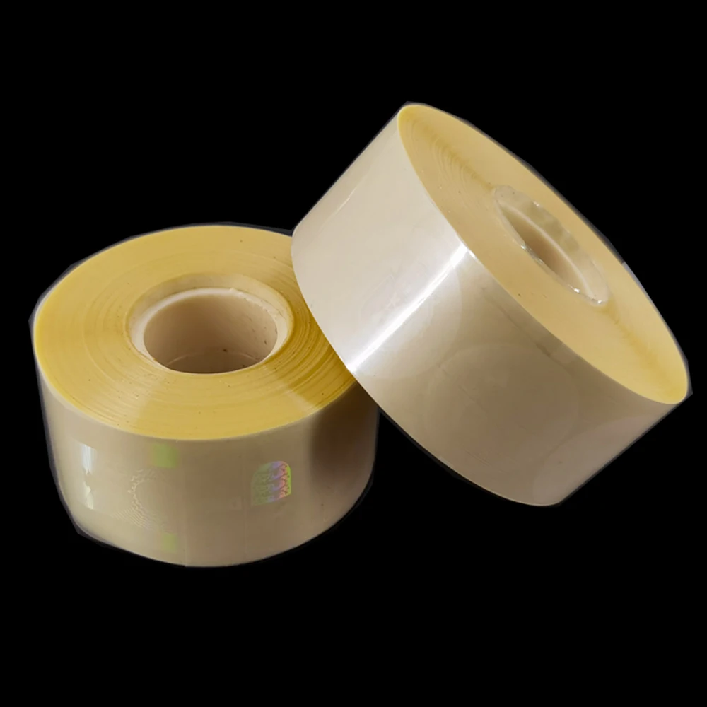 Professional Factory Custom Printing Hologram Direct Thermal Label Self Adhesive Holographic Roll Silver Adhesive Label Film