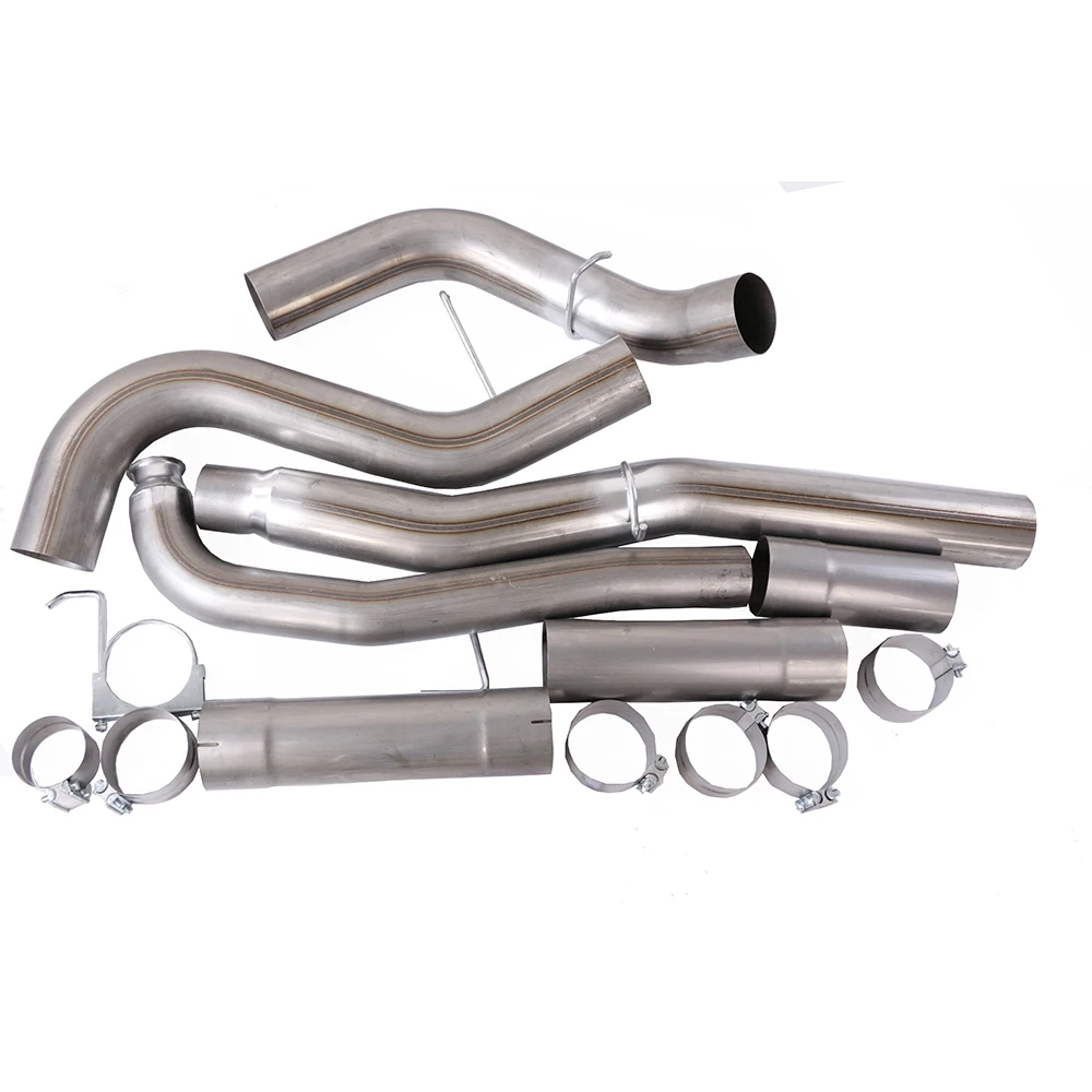 5 Inch SS409 2015.5-16 6.6 LML GMC Chevy Duramax Diesel Exhaust System Dpf Delete Pipe, Aluminized