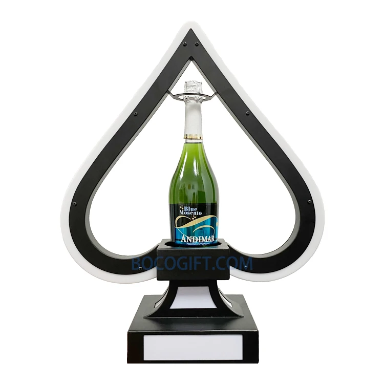 New Design bottle service vip sign led bottle presenter