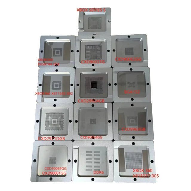 Xbox 360 BGA Reballing Station 90*90mm CPU GPU Stencils New Condition Welding Manipulator for Game Console IC Repair