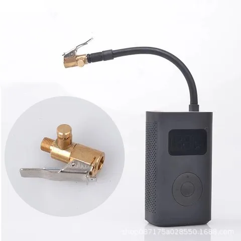 Brass Tyre Wheel Tire Air Chuck Inflator Pump adapter  With deflator Connector