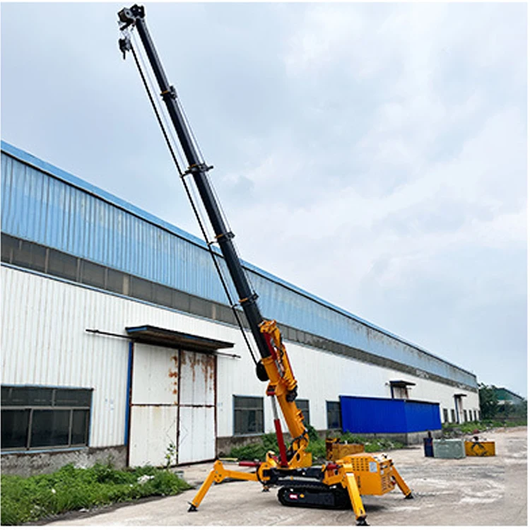 Crawler Spider Crane with Access to Elevator Construction Wireless Remote Control Hydraulic Spider Crane Spider Crane