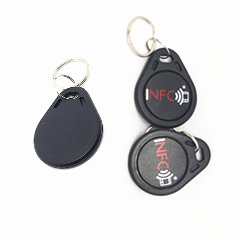 Низкая цена 13,56 МГц IC RFID брелок для ключей 1K памяти Программируемый RFID бирка для ключей