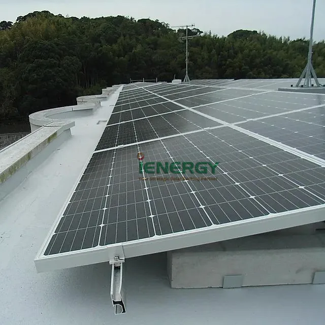 Adjustable Flat Roof East and West Ballast Solar Mounting System